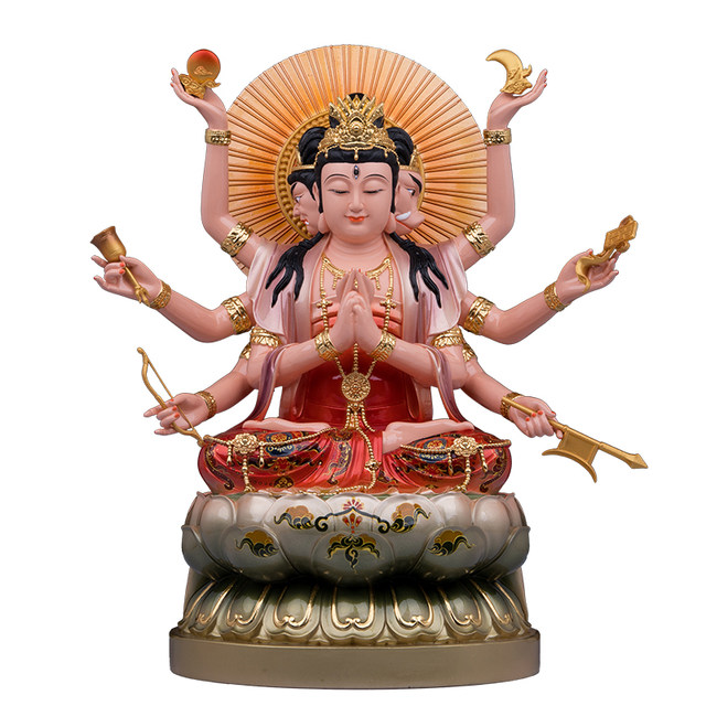 Doumu Xingjun statue resin white marble painted Doumu Xingjun Doumu Mingjun home worship Buddha statue ornaments