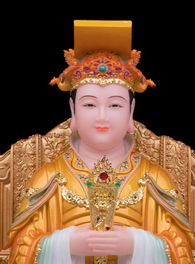 康盛汉白玉玉皇大帝王母娘娘神像
