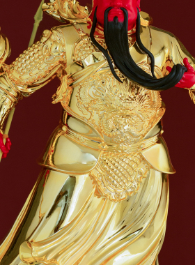 康盛黄铜供奉摆件关帝圣君关羽