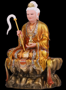 骊山老母供奉摆件佛像无声