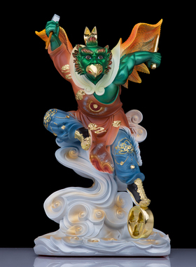 树脂五营将军神像哪吒太子二郎神