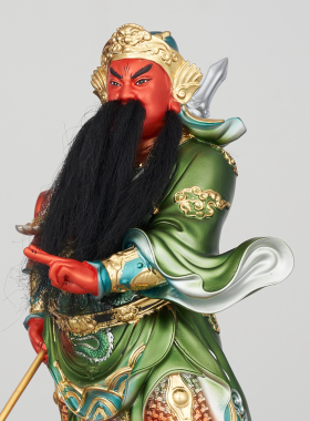 康盛树脂供奉摆件中式关帝圣君像