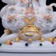 Kangsheng white marble worship ornaments statue of the goddess of the Mang family