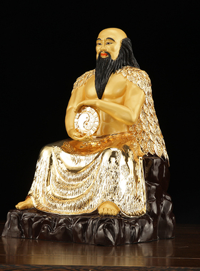 鎏金伏羲大帝人文始祖家用摆件