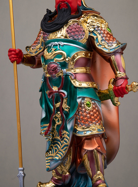 康盛树脂供奉摆件中式关帝圣君像