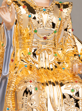 康盛黄铜供奉摆件中式女娲娘娘像