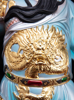 康盛纯铜家用供奉摆件关公神像