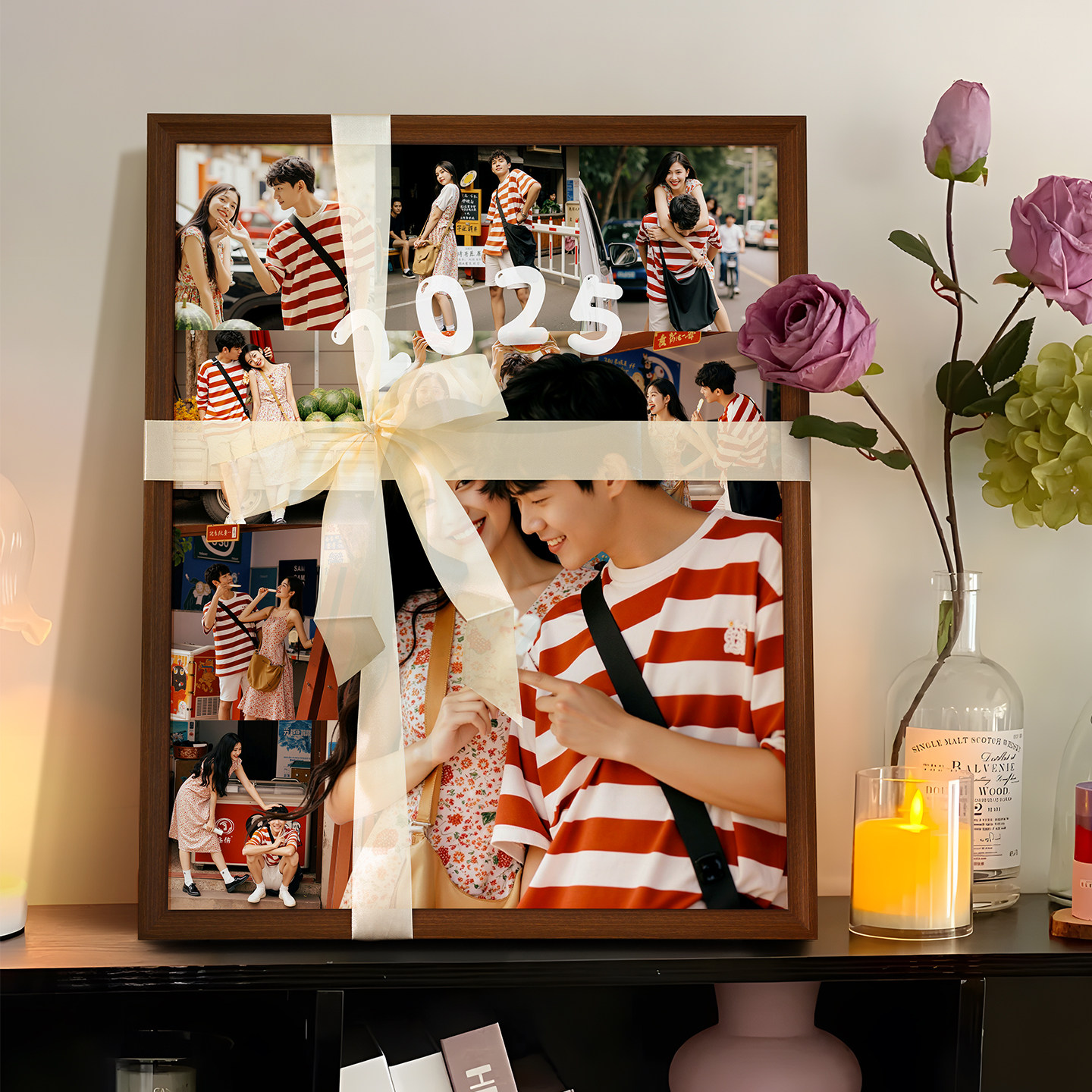 订婚相框照片打印定制diy结婚照相框挂墙礼物洗相片做成相册摆台,淘宝优惠券,粉丝福利购,淘宝优惠卷