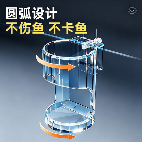 鱼缸喂食器防飘散小鱼鱼食投喂器喂鱼投食圈喂食圈下沉透明喂鱼管 - 图3
