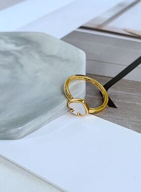 女式金属时尚1黑桃戒指