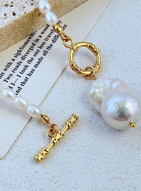 珍珠链女式TO扣项链温柔风