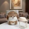 Cute puppy canvas portable lunch bag