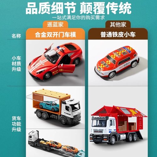 儿童大型货轮游轮船玩具益智宝宝工程小汽车4男女孩3岁6生日礼物5 - 图3