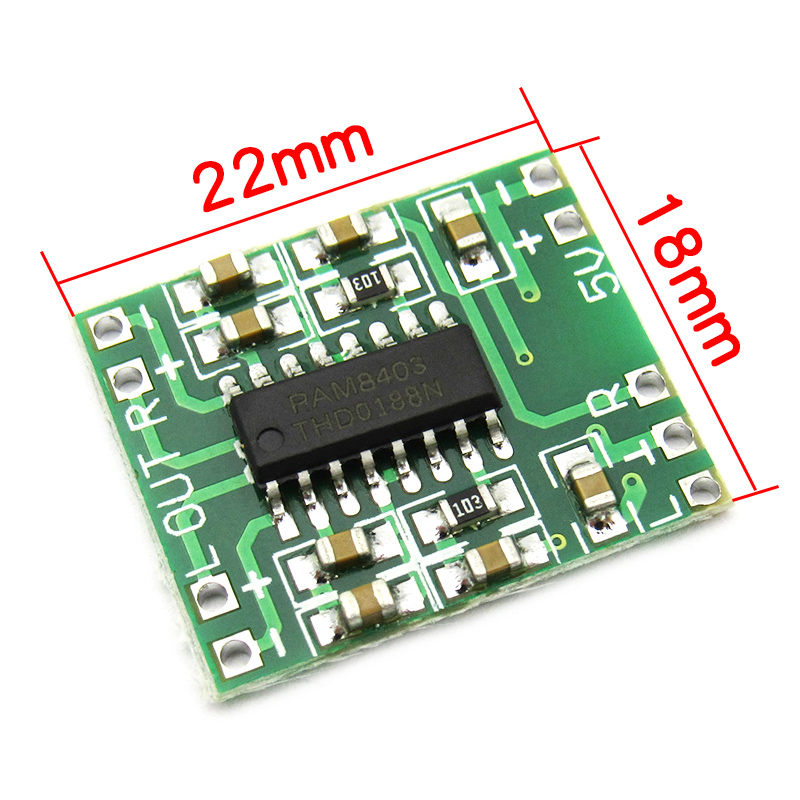 微型数字功放板 2*3W D类PAM8403功放模块2.5～5V可USB供电diy小型迷你音箱音响小电路板配件功放音频放大器 - 图2