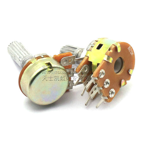 单联双联电位器WH148可调调节B1K 2K5K10K20K 50K100K500K柄15MM - 图3