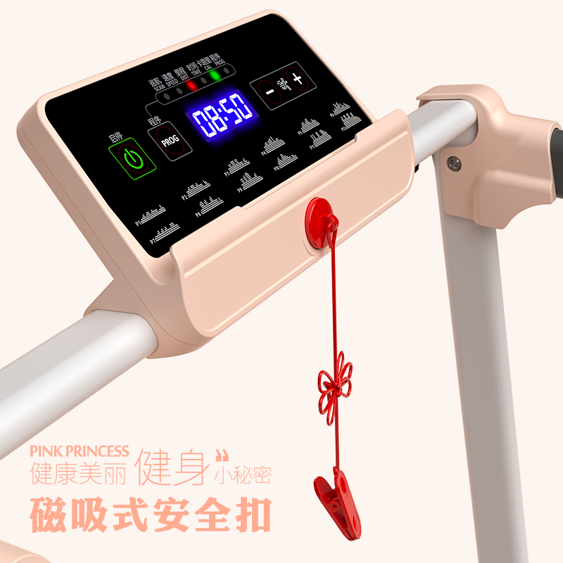 海斯曼家用跑步机小型室内简易可折叠电动平板走步机家庭健身器材 - 图1