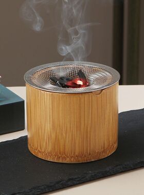 竹制碎蚊香炉室内强力薰蚊驱蚊支架睡前快速灭蚊盘托碎蚊香放置器