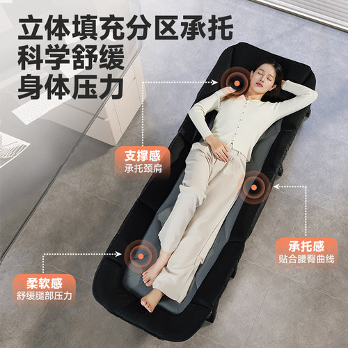 耐维午休折叠床办公室单人午睡床躺椅午休神器折叠医院陪护行军床 - 图0