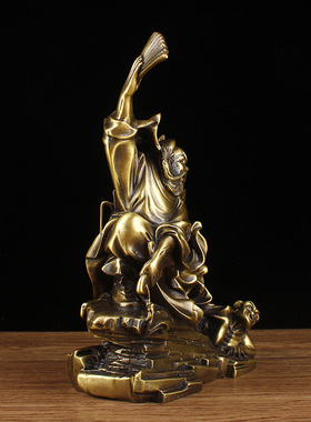 纯铜钟馗摆件家居工艺品装饰