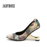 Универсальные туфли на высоком каблуке с заостренным носом, модная обувь, коллекция 2022