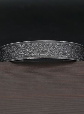 Vintage Nordic Vikings Valknut Bracelets Stainless Steel Cel