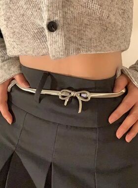 Punk Vintage Bowknot Elastic Waist Chains for Women Girl Swe