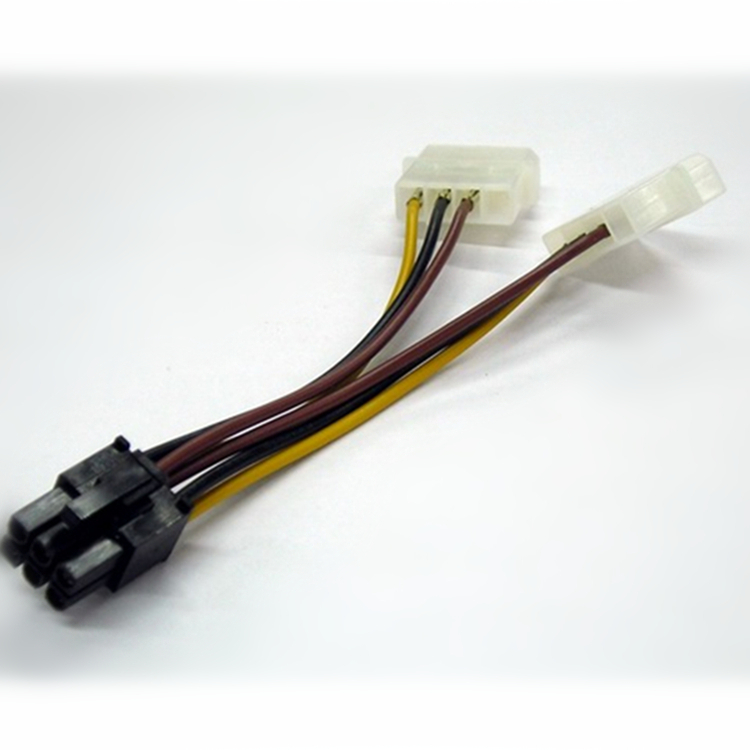 双P4转P6 显卡电源线 双4PIN转6PIN 大4P(D型)转6P 3针转6针 - 图1