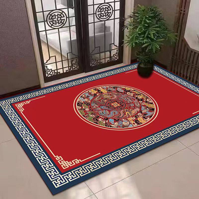 硅藻泥新年红色中式入户进门地垫玄关厨房垫浴室垫卫生间吸水防滑,淘宝优惠券,粉丝福利购,淘宝优惠卷