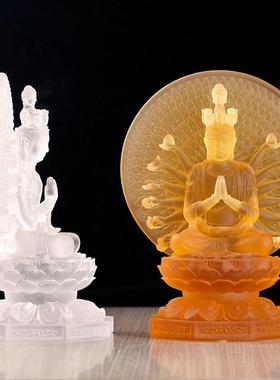 琉璃千手观音菩萨佛像摆件