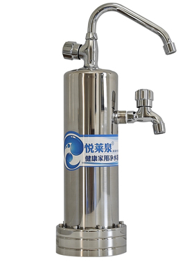 台式不锈钢双龙头净水器家用直饮厨房超滤净水机自来水龙头过滤器