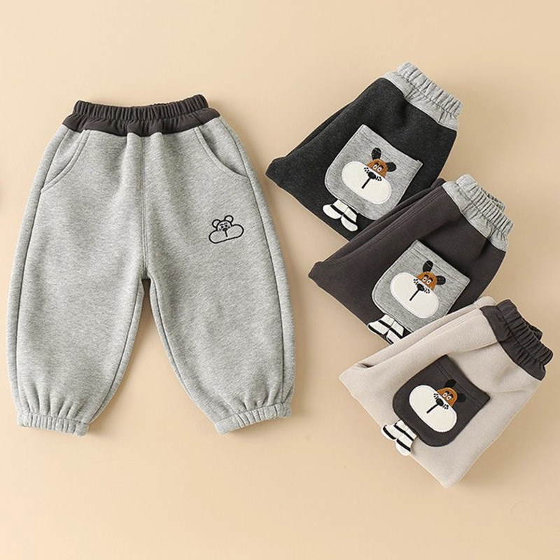儿童保暖裤子秋冬新款中小童装卡通加绒长裤宝宝一体绒休闲卫衣裤,淘宝优惠券,粉丝福利购,淘宝优惠卷