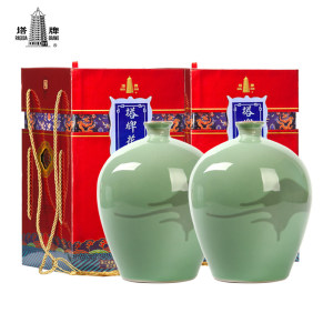 塔牌原液十年陈花雕酒2.5L*2青瓷礼盒装手工冬酿糯米酒绍兴黄酒