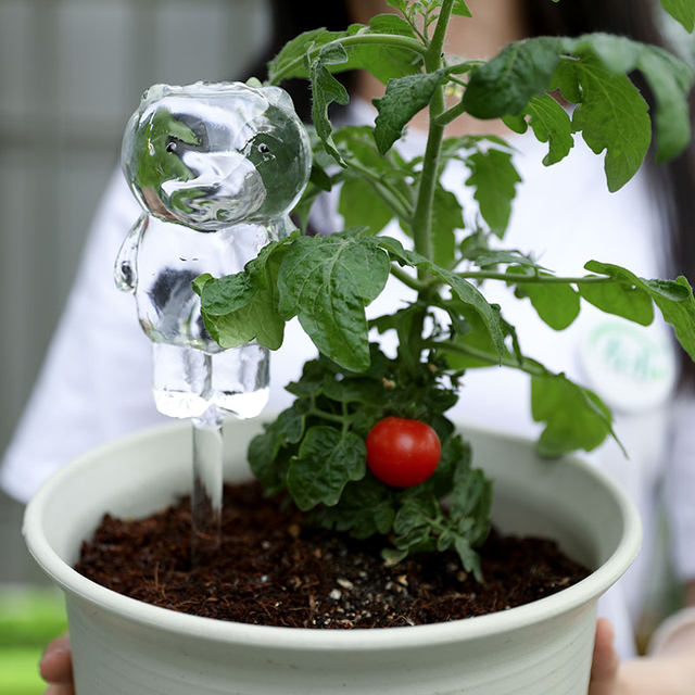 Automatic flower watering device, a lazy planting tool
