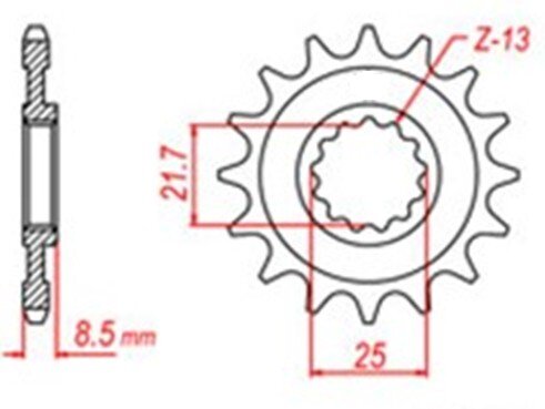 适用川崎 Z900 Z1000 KLZ1000 KLV1000 ZX9R ZX10R小链轮牙盘齿 - 图0