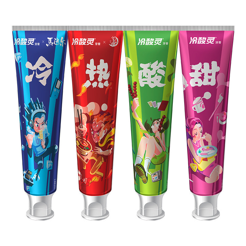 冷酸灵冷热酸甜抗敏感舒缓牙齿礼盒 冷酸灵牙膏