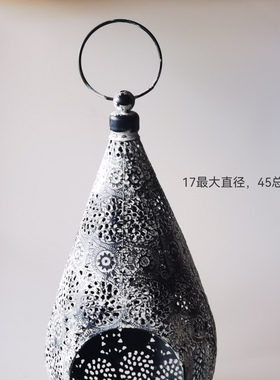 摩洛哥风格仿古铁艺烛台