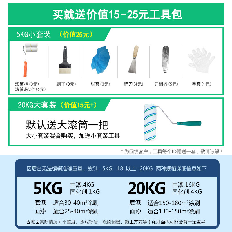 油性环氧树脂地坪漆防水耐磨水泥厂房地面漆室内家用车库地平漆-图2