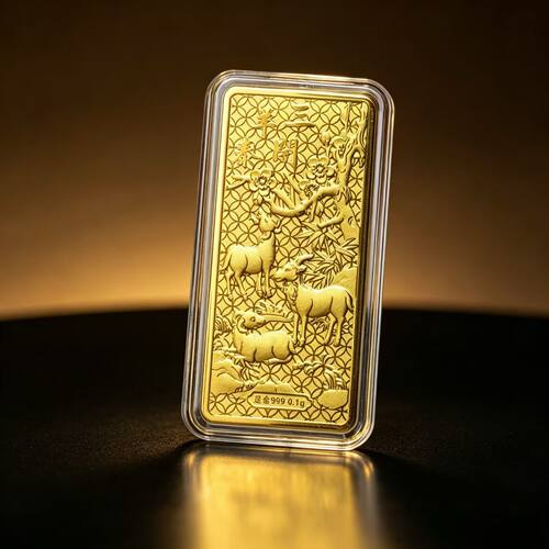 足金999三羊开泰金条黄金生肖羊金钞送朋友送长辈生日开业乔迁礼 - 图3