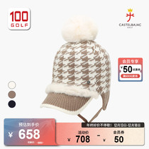 Castelbajac (C card) Golf hat Women 23 Winter Fashion womens hat Golf Warm Knit Cap