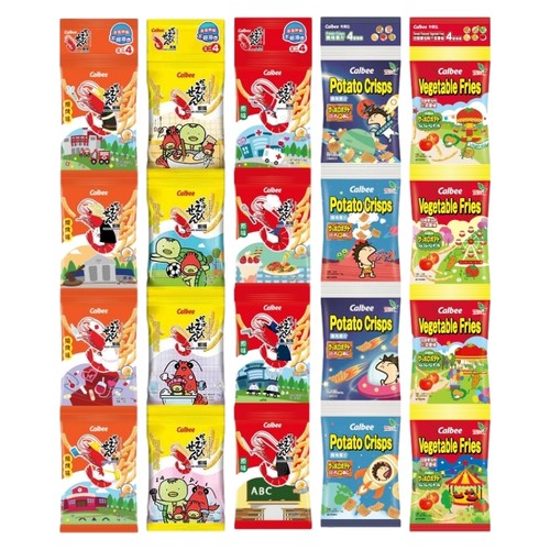 日本进口Calbee卡乐比薯条薯片虾片虾条4连包薯条零食小包装便携-图3