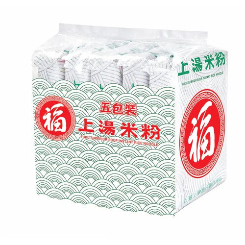 港版日清福字面上汤伊面上汤米粉上汤拉面即食面方便面泡面5连包 - 图1
