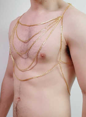 潮流简约不掉色男款高级感锁骨链