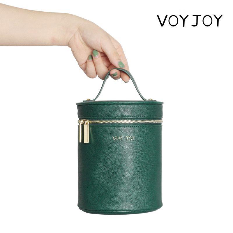 圆筒式女便携小号多功能化妆包 voyjoy化妆包