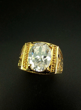 女士微镶锆石个性夸张戒指指环