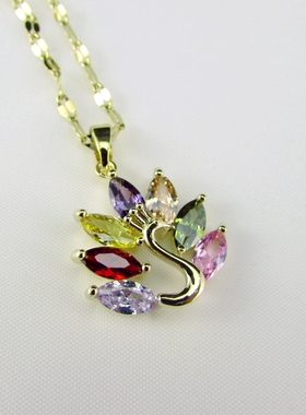 微镶锆石花朵蝴蝶女士流行首饰