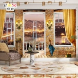 Стеновая ткань фон стена настенная настенная ткань. Роспись 2023 Новая бесшовная цельная комната спальня тропические растения