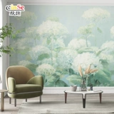 Стеновая ткань фон стена настенная настенная ткань. Роспись 2023 Новая бесшовная цельная комната спальня тропические растения