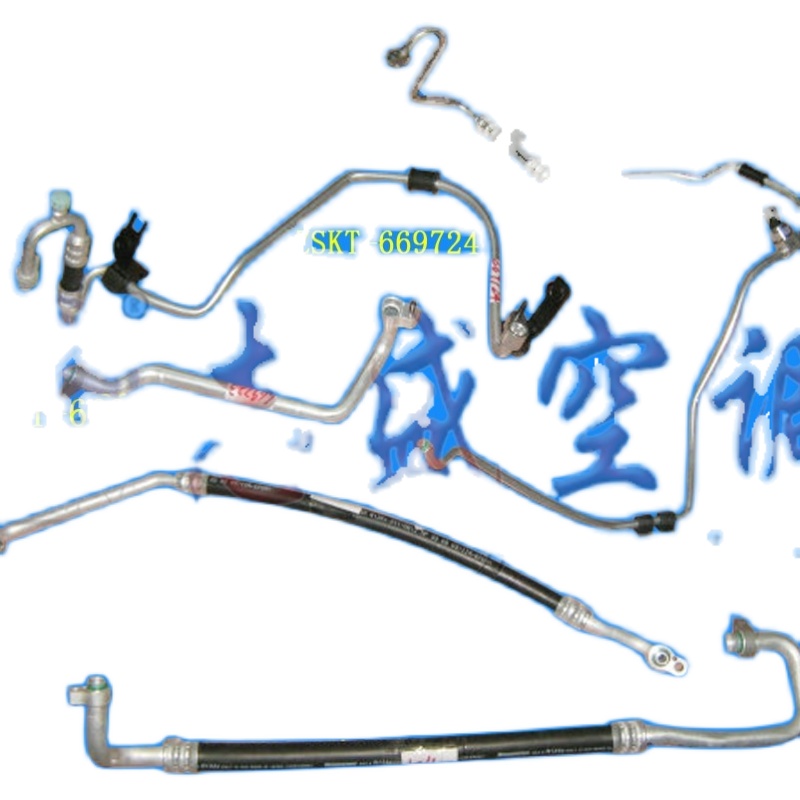适用现代08款悦动汽车空调管高压管低压管纯铝管泵压缩机到网管胶 - 图1