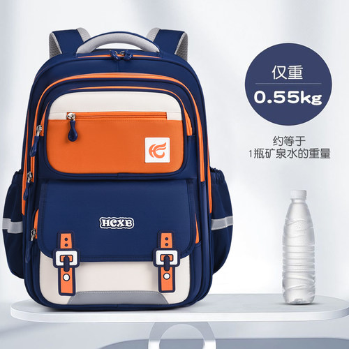 新款小学生书包一年级男孩小学生大容量防泼水儿童双肩包护脊减负 - 图2