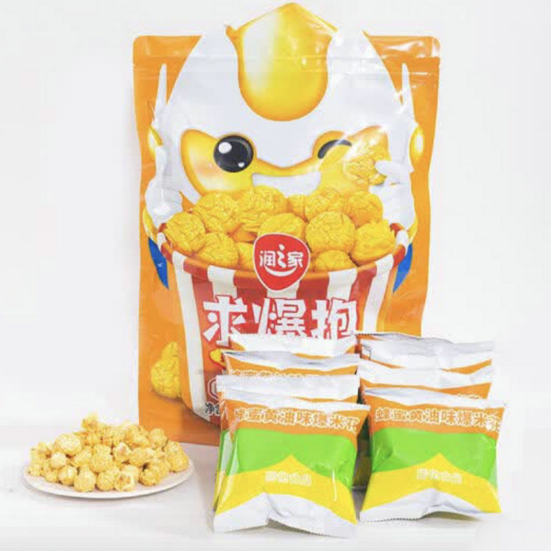 润之家爆米花奶油浓香芝士巧克力焦糖味150g超市奶茶优闲零食包邮
